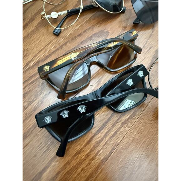 Lot 9 Designer Glasses Frames Parts Salvage Chanel Versace Tiffany Bottega main image 4